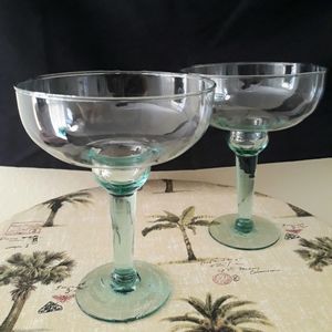 Handblown Margarita Glasses